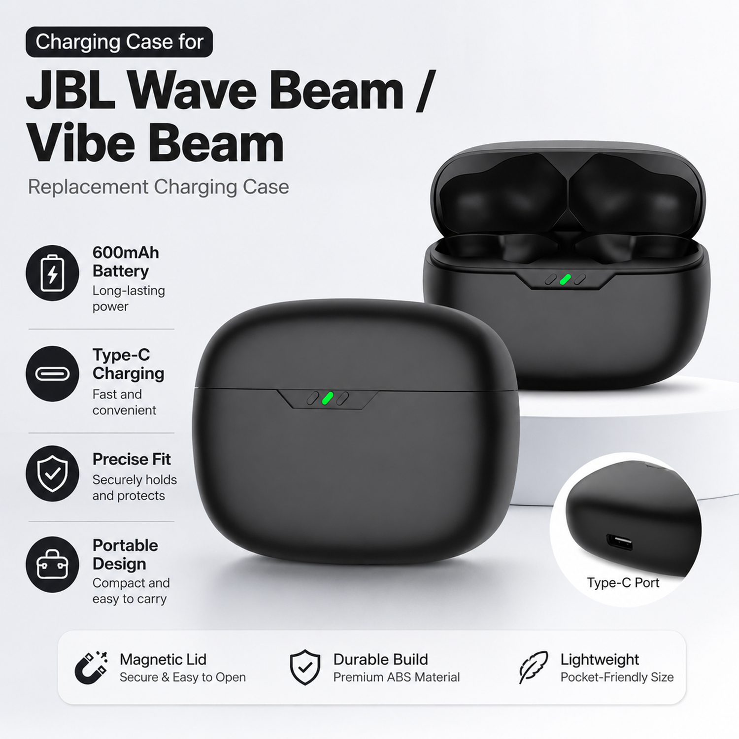 Earbuds Charging Case - Earbuds Charging Case Replacement for JBL