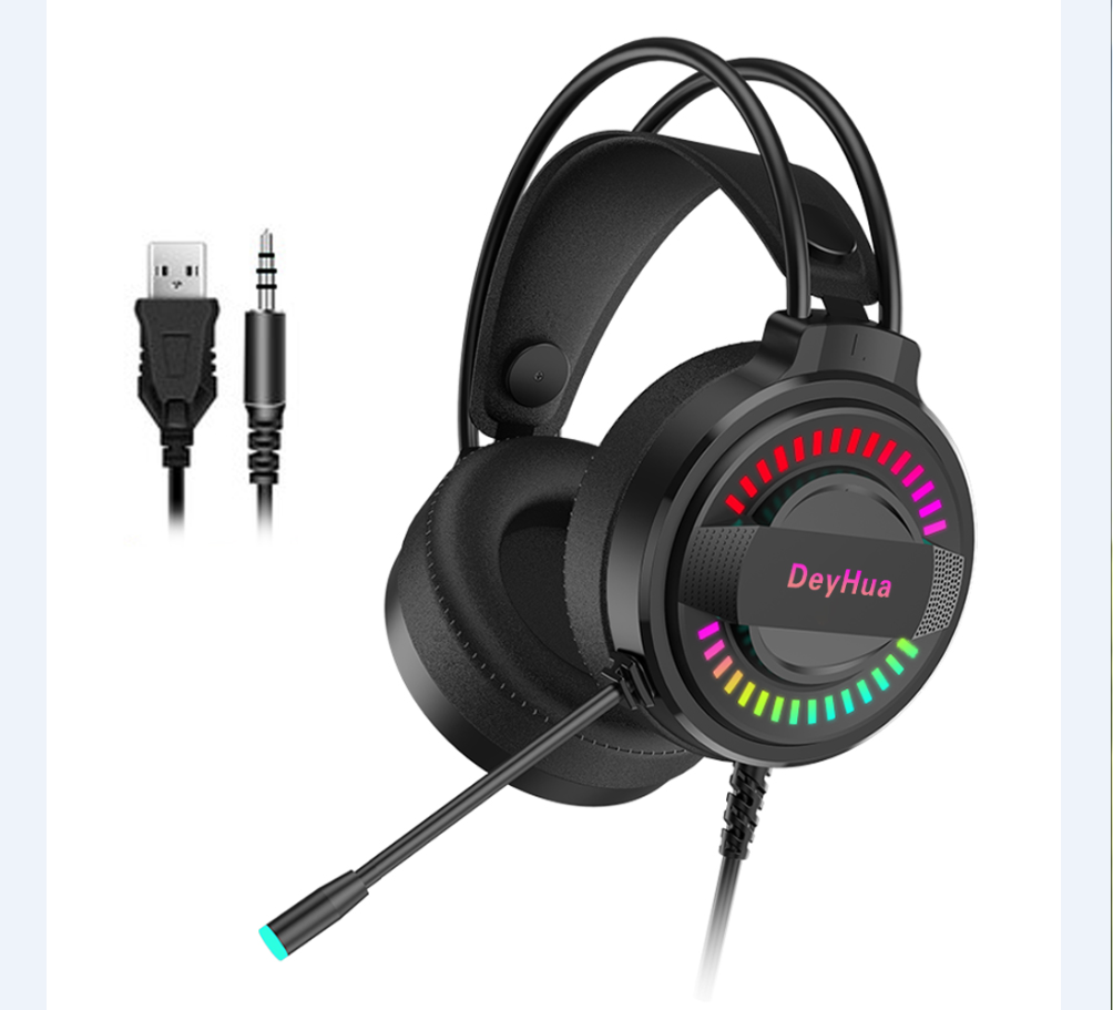 Gaming Headset Rgb - DeyHua RGB Headset Gaming Player PC
