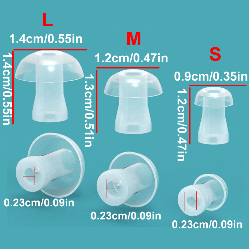 100pcs Ear Cap Cushion for Hea – Silicone Ear Tip Replacement Bewertung und Preis