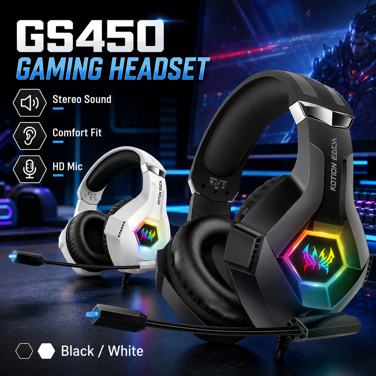 GS450 Wired Gaming Headset RGB – Gaming Headset Rgb Bewertung und Preis