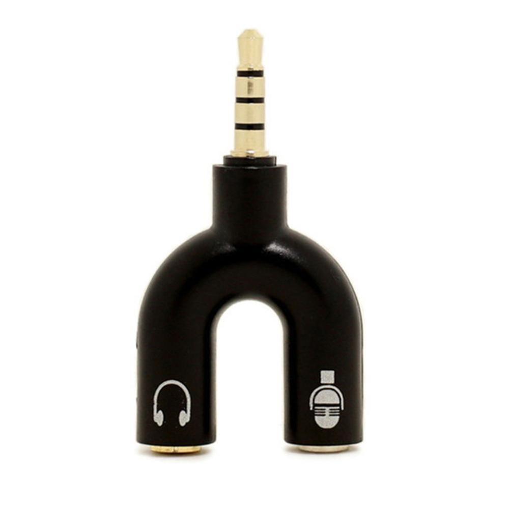 1PC Dual 3.5MM U Type Adapter  – Earphone Splitter Jack Bewertung und Preis