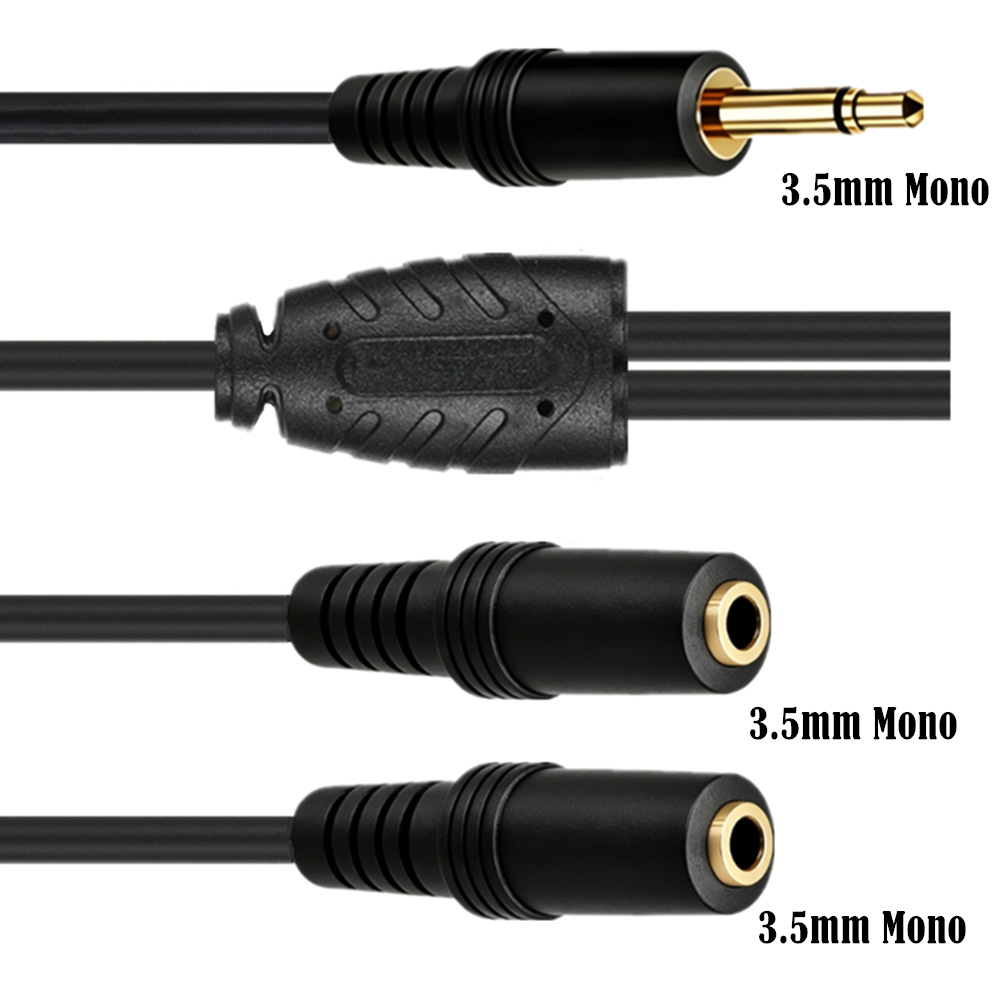 3.5mm TS Mono Male To Dual 3.5 – Earphone Splitter Jack Bewertung und Preis