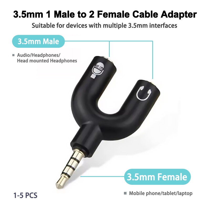 3.5mm headphone splitter micro – Earphone Splitter Jack Bewertung und Preis