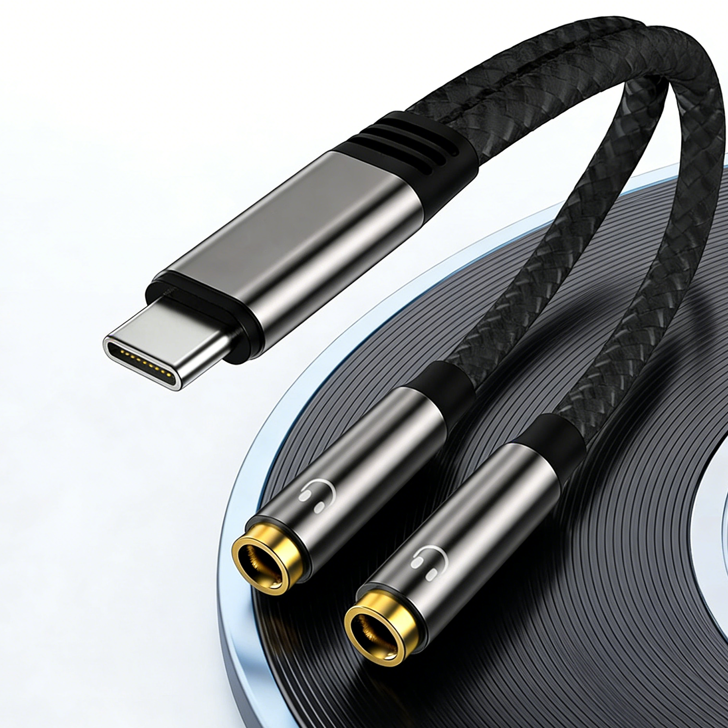 USB C To Dual 3.5mm Female Hea – Earphone Splitter Jack Bewertung und Preis