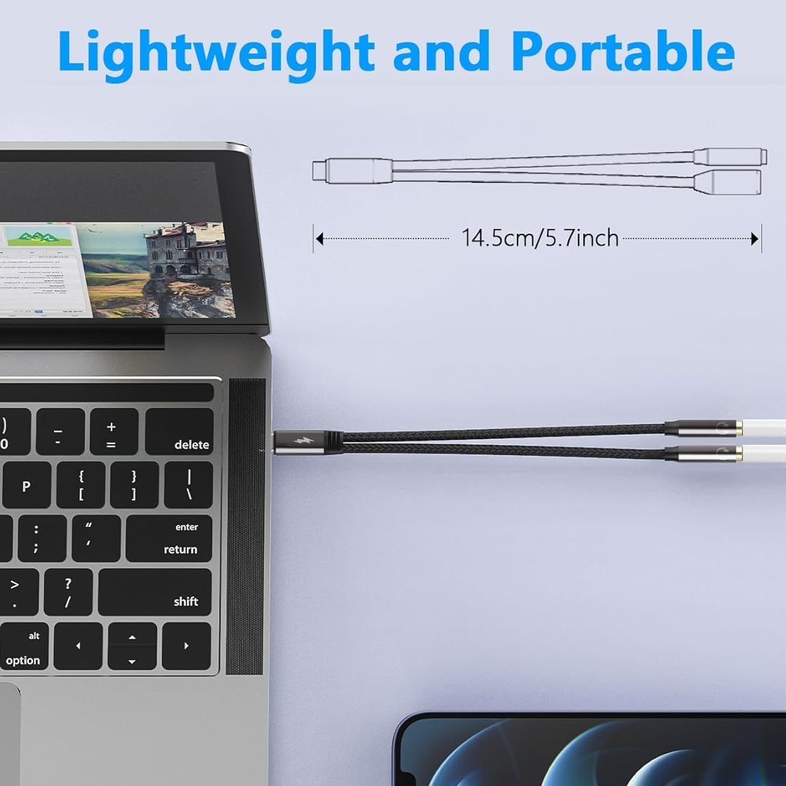 USB C To Dual 3.5mm Female Hea – Earphone Splitter Jack Bewertung und Preis