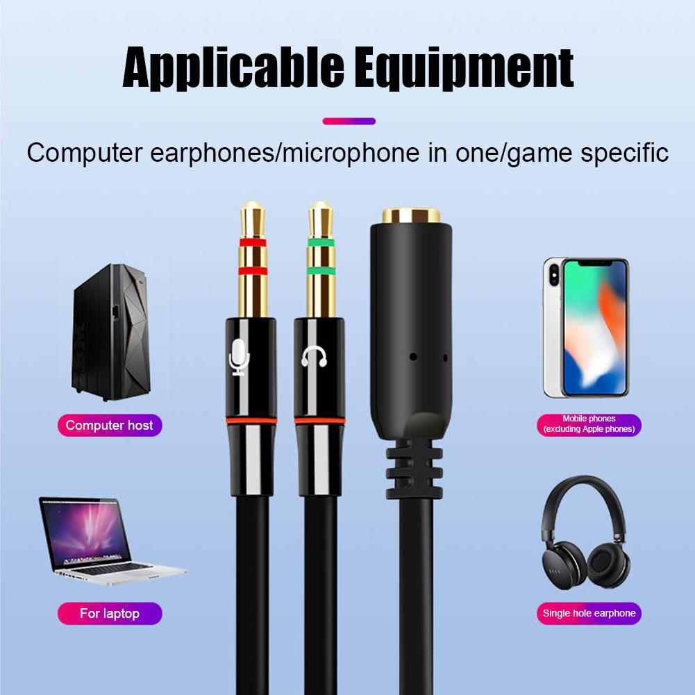 Headphone Microphone Audio Con – Audio Splitter Y Bewertung und Preis