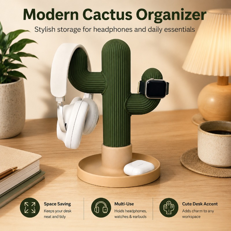 Minimalist Cactus Headset Stan – Headphone Stand Desk Bewertung und Preis