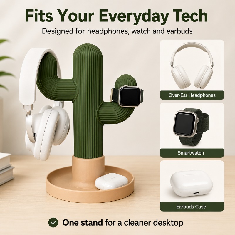 Minimalist Cactus Headset Stan – Headphone Stand Desk Bewertung und Preis