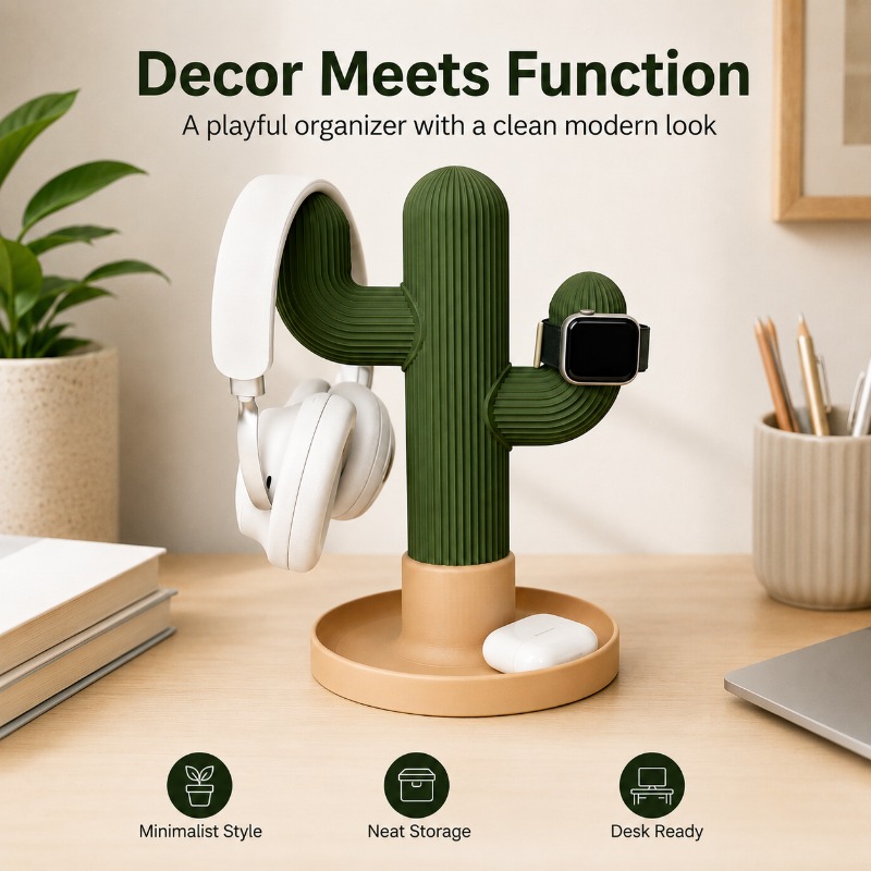 Minimalist Cactus Headset Stan – Headphone Stand Desk Bewertung und Preis