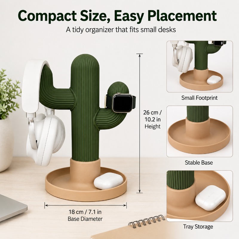 Minimalist Cactus Headset Stan – Headphone Stand Desk Bewertung und Preis